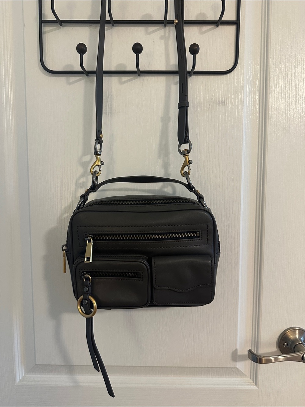Rebecca Minkoff - Jett Boxy Crossbody in Graphite